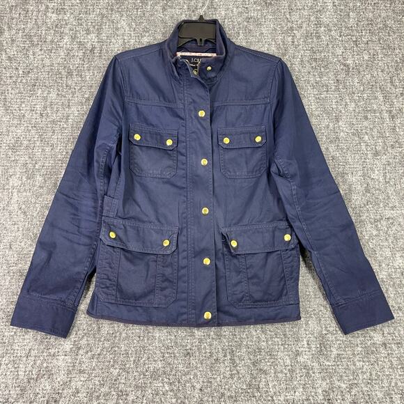 J.Crew Jacket Womens S Lightweight‎ Relaxed Boyfriend Field Utility Downtown - Picture 1 of 8